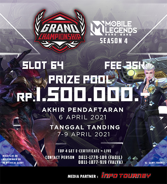 turnamen ml mlbb mole mobile legends april 2021 grand championship season 4 poster