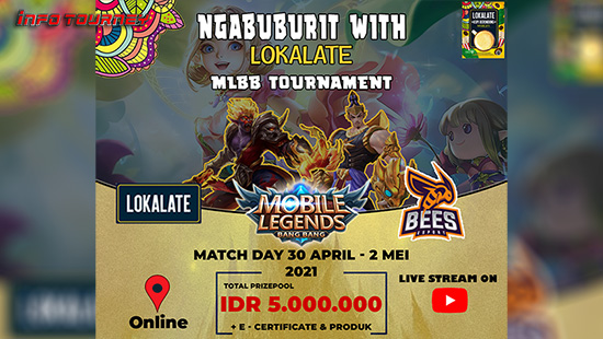 turnamen ml mlbb mole mobile legends april 2021 ngabuburit with lokalate logo