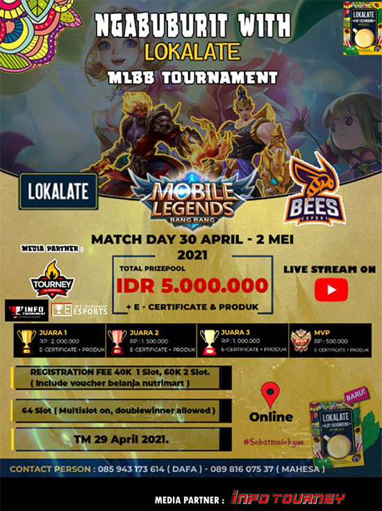 turnamen ml mlbb mole mobile legends april 2021 ngabuburit with lokalate poster 1
