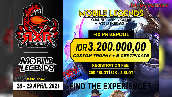 turnamen ml mlbb mole mobile legends april 2021 rxr season 63 week 4 logo