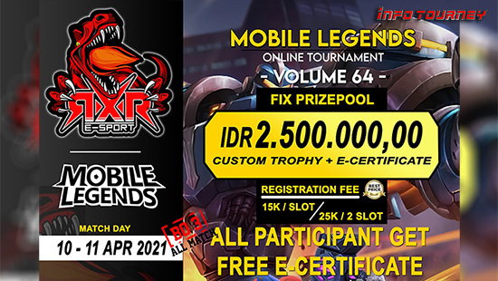 turnamen ml mlbb mole mobile legends april 2021 rxr season 64 week 1 logo