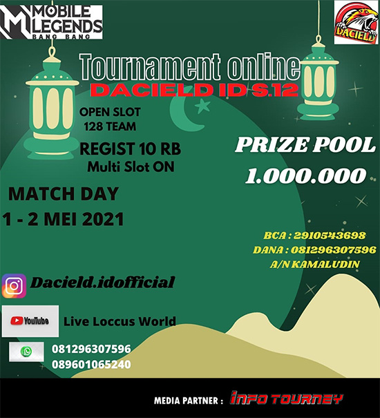 turnamen ml mlbb mole mobile legends mei 2021 daciel id season 12 poster