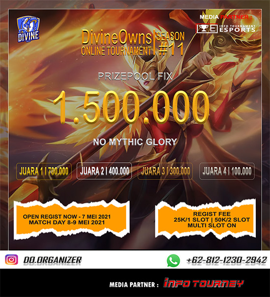 turnamen ml mlbb mole mobile legends mei 2021 do organizer season 11 poster