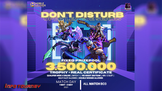 turnamen ml mlbb mole mobile legends mei 2021 dont disturb league season 1 week 4 logo