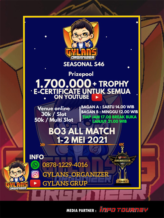 turnamen ml mlbb mole mobile legends mei 2021 gylans season 46 poster