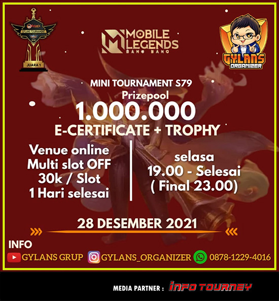 turnamen ml mlbb mole mobile legends desember 2021 gylans mini season 79 poster