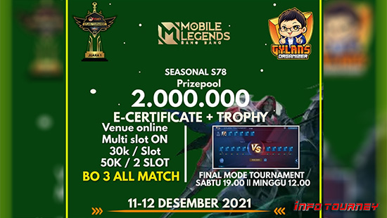 turnamen ml mlbb mole mobile legends desember 2021 gylans season 78 logo