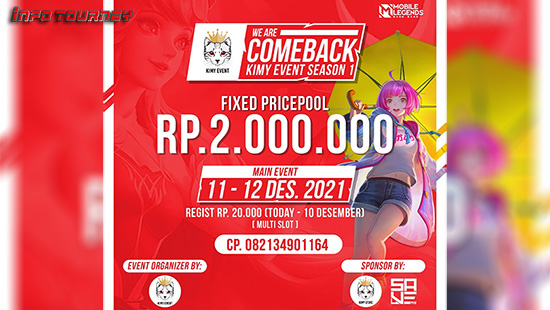 turnamen ml mlbb mole mobile legends desember 2021 kimy event season 1 logo