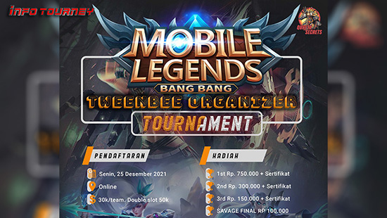 turnamen ml mlbb mole mobile legends januari 2022 tweenbee organizer logo
