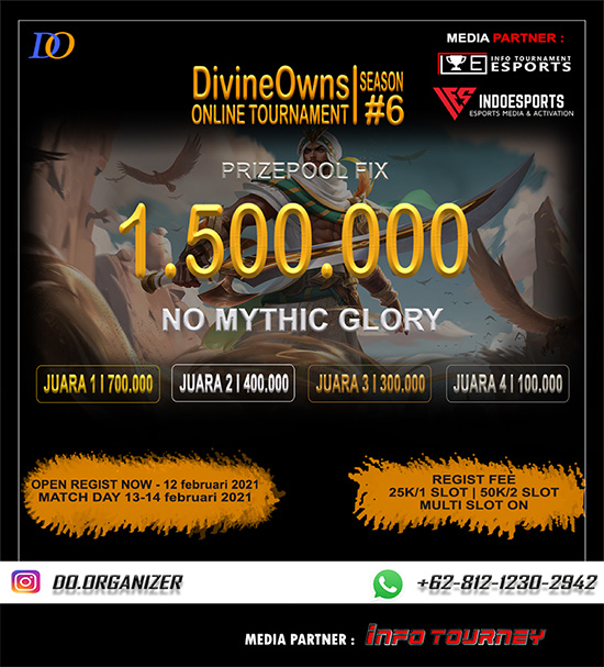 turnamen ml mlbb mole mobile legends februari 2021 do organizer season 6 poster