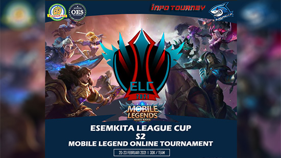 turnamen ml mlbb mole mobile legends februari 2021 esemkita league cup season 2 logo