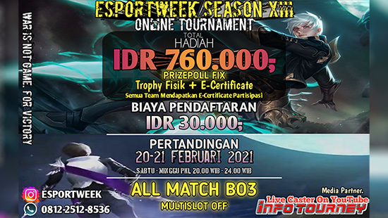 turnamen ml mlbb mole mobile legends februari 2021 esportweek season 12 logo