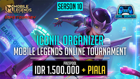 turnamen ml mlbb mole mobile legends februari 2021 iconil organizer season 10 logo