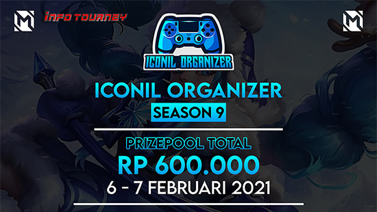 turnamen ml mlbb mole mobile legends februari 2021 iconil organizer season 9 logo