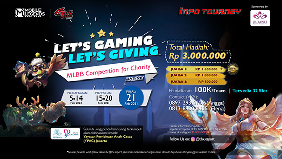 turnamen ml mlbb mole mobile legends februari 2021 lets gaming lets giving logo