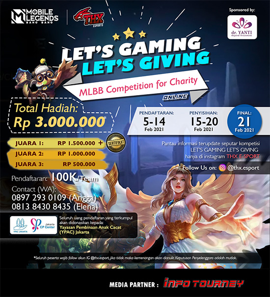 turnamen ml mlbb mole mobile legends februari 2021 lets gaming lets giving poster