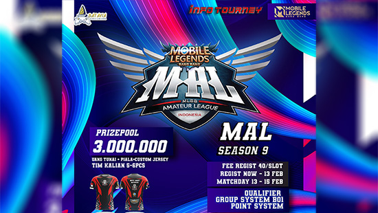 turnamen ml mlbb mole mobile legends februari 2021 mal season 9 logo