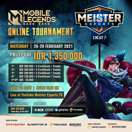 turnamen ml mlbb mole mobile legends februari 2021 meister circuit season 7 poster