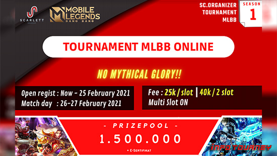 turnamen ml mlbb mole mobile legends februari 2021 scarlett season 1 no mythic glory logo