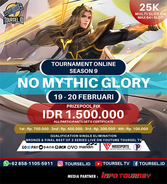turnamen ml mlbb mole mobile legends februari 2021 toursel id season 8 poster