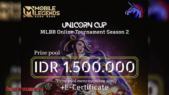 turnamen ml mlbb mole mobile legends februari 2021 unicorn cup season 2 logo