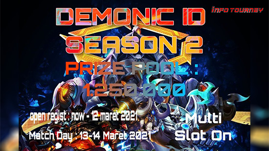 turnamen ml mlbb mole mobile legends maret 2021 demonic id season 2 logo