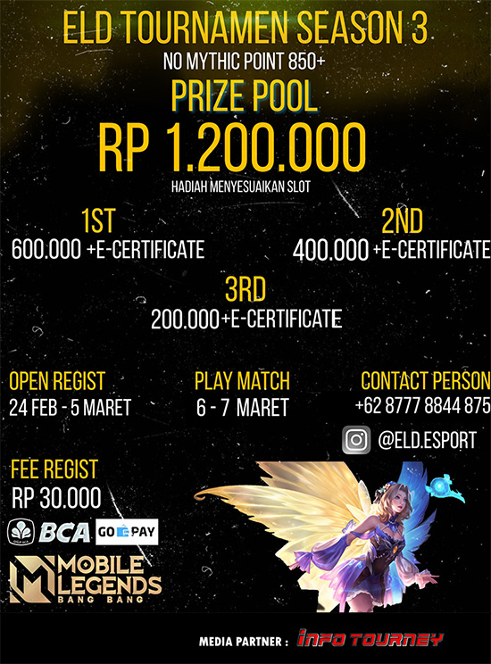 turnamen ml mlbb mole mobile legends maret 2021 eld season 3 poster