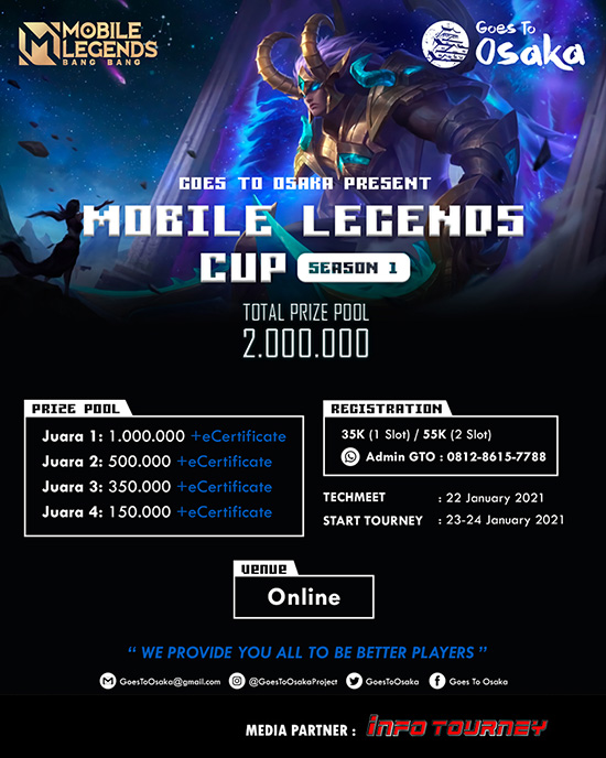 turnamen ml mlbb mole mobile legends januari 2021 gto cup season 1 poster