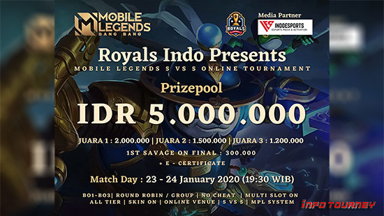 turnamen ml mlbb mole mobile legends januari 2021 royals indo gold season 8 logo 2