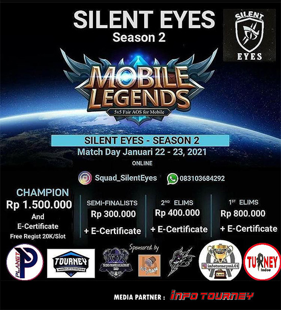 turnamen ml mlbb mole mobile legends januari 2021 silent eyes season 2 poster