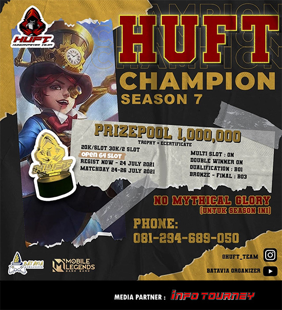 turnamen ml mlbb mole mobile legends juli 2021 huft championship season 7 poster