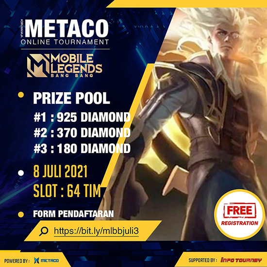 turnamen ml mlbb mole mobile legends juli 2021 metaco juli season 3 poster