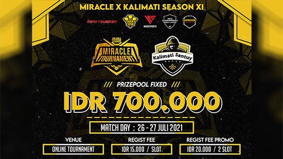 turnamen ml mlbb mole mobile legends juli 2021 miracle x kalimati season 11 logo