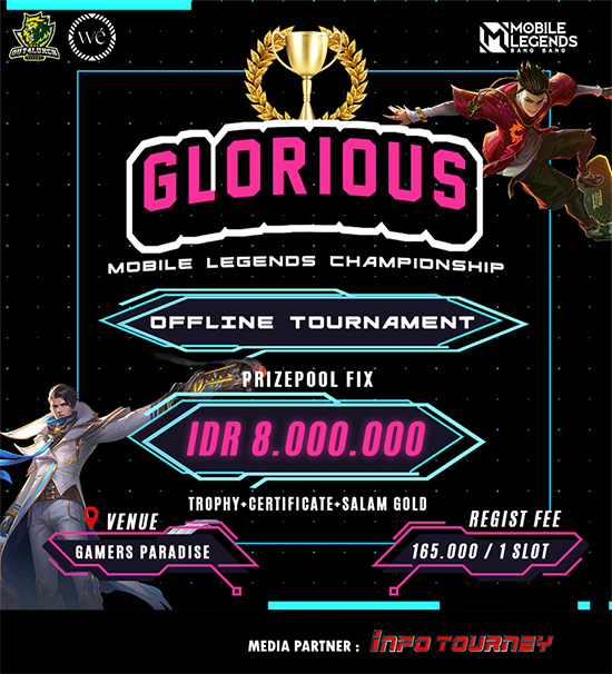 turnamen ml mlbb mole mobile legends juli 2021 glorious poster