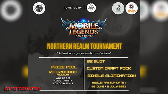 turnamen ml mlbb mole mobile legends juli 2021 northern realm logo