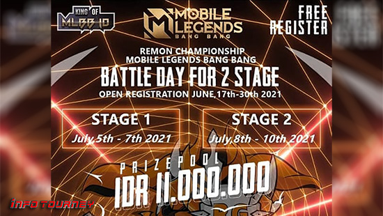 turnamen ml mlbb mole mobile legends juli 2021 remon championship logo