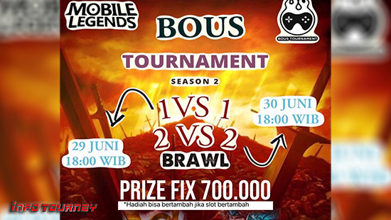 turnamen ml mlbb mole mobile legends juni 2021 bous brawl season 2 logo