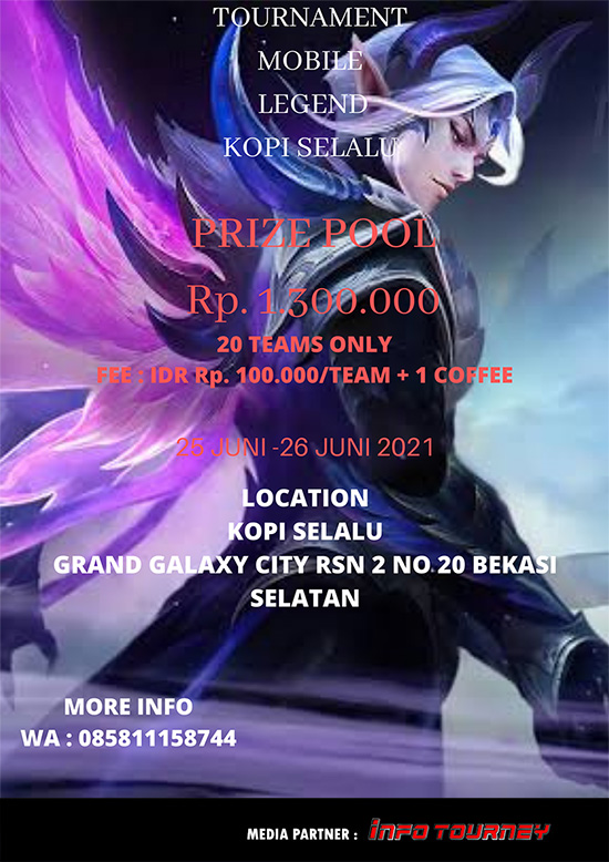 turnamen ml mlbb mole mobile legends juni 2021 kopi selalu season 2 poster 1