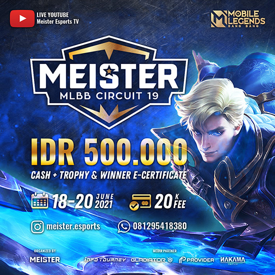 turnamen ml mlbb mole mobile legends juni 2021 meister circuit season 19 poster