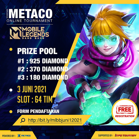turnamen ml mlbb mole mobile legends juni 2021 metaco juni season 1 poster