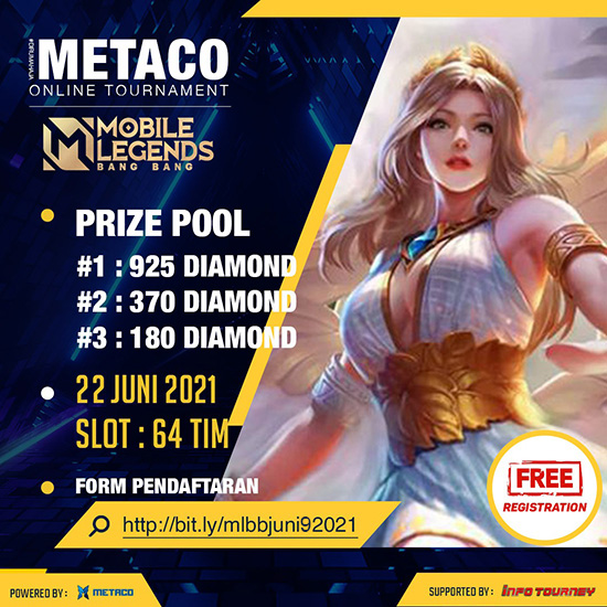 turnamen ml mlbb mole mobile legends juni 2021 metaco juni season 9 poster