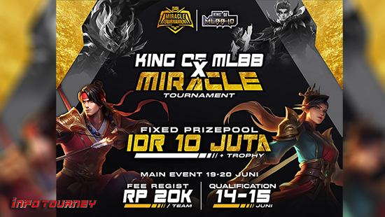 turnamen ml mlbb mole mobile legends juni 2021 miracle x king of mlnn season 9 logo