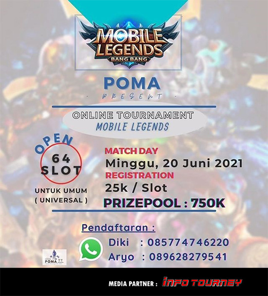 turnamen ml mlbb mole mobile legends juni 2021 poma poster 1
