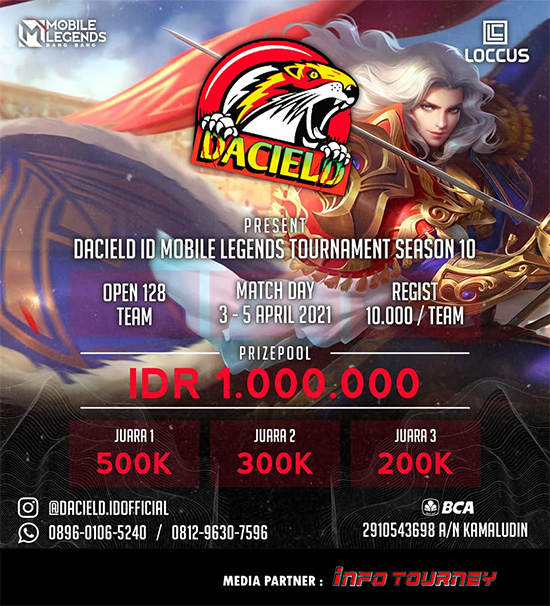 turnamen ml mlbb mole mobile legends april 2021 daciel id season 10 poster