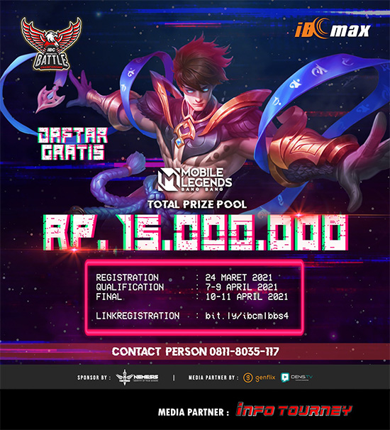 turnamen ml mlbb mole mobile legends april 2021 indonesia battle championship season 4 poster