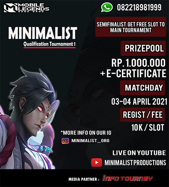 turnamen ml mlbb mole mobile legends april 2021 minimalist qualification 1 poster