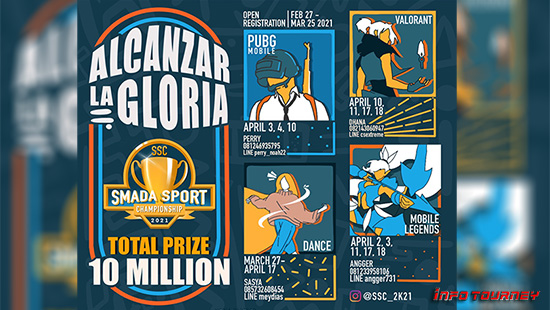 turnamen ml mlbb mole mobile legends april 2021 smada sport championship logo