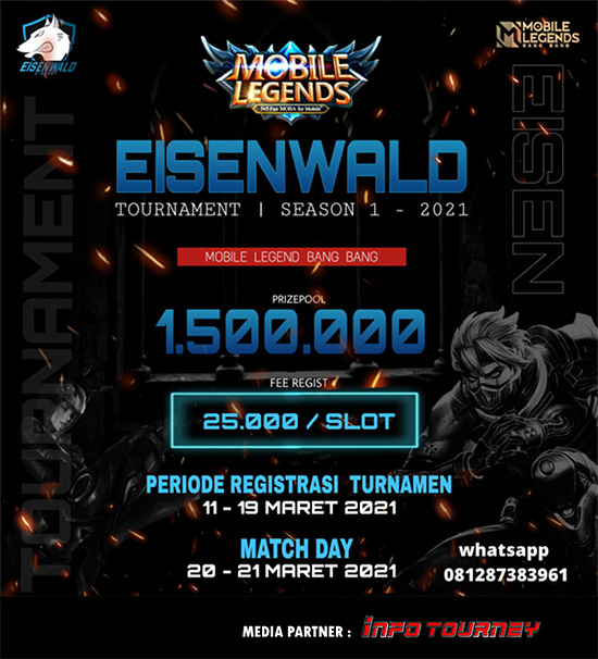 turnamen ml mlbb mole mobile legends maret 2021 eisenwald season 1 poster