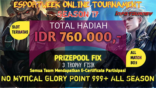 turnamen ml mlbb mole mobile legends maret 2021 esportweek season 17 logo