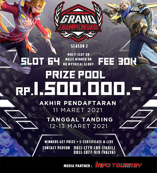 turnamen ml mlbb mole mobile legends maret 2021 grand championship season 2 poster